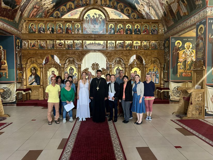 Corul profesorilor de Religie din județul Alba și Corala „Compagnie Lyrique d’Armor” în vizită la Eparhia Alba Iulia